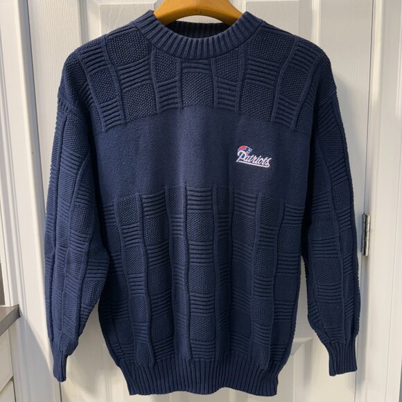 Vintage New England Patriots Antigua Sports Crewneck Sweater Made in USA Size XL - Picture 1 of 6